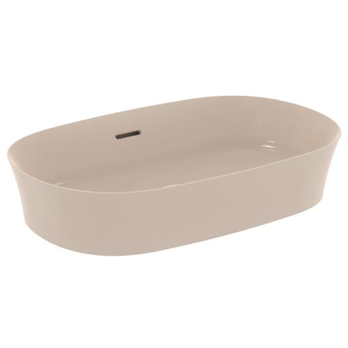 Immagine di Ideal Standard IPALYSS lavabo da appoggio 60 cm, con troppopieno, colore visone finitura opaco E1397V8