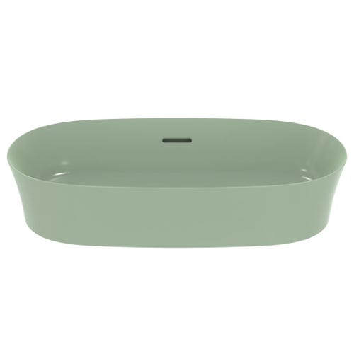 Immagine di Ideal Standard IPALYSS lavabo da appoggio 60 cm, con troppopieno, colore salvia finitura opaco E1397X9