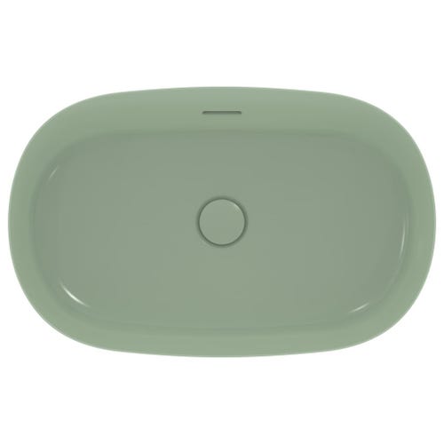 Immagine di Ideal Standard IPALYSS lavabo da appoggio 60 cm, con troppopieno, colore salvia finitura opaco E1397X9