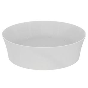 Immagine di Ideal Standard IPALYSS lavabo da appoggio 40 cm, senza troppopieno, senza piletta, colore bianco finitura lucido E139801