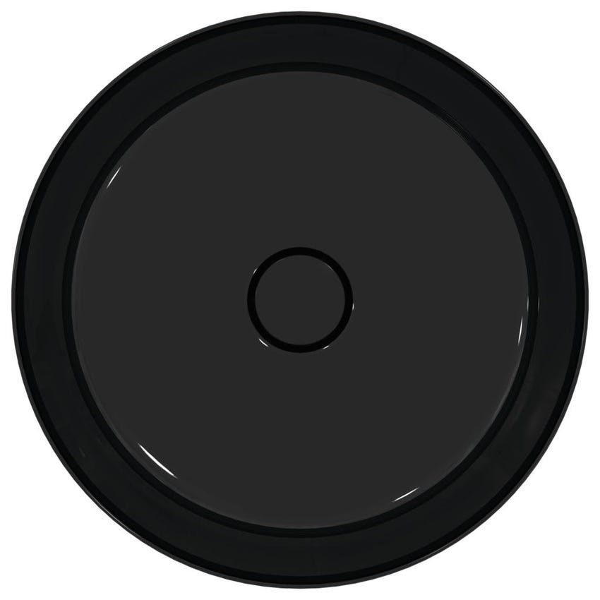 Immagine di Ideal Standard IPALYSS lavabo da appoggio 40 cm, senza troppopieno, con piletta, colore nero E1398V2