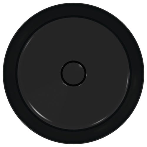 Immagine di Ideal Standard IPALYSS lavabo da appoggio 40 cm, senza troppopieno, con piletta, colore nero finitura opaco E1398V3