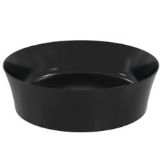 Immagine di Ideal Standard IPALYSS lavabo da appoggio 40 cm, senza troppopieno, con piletta, colore nero finitura opaco E1398V3