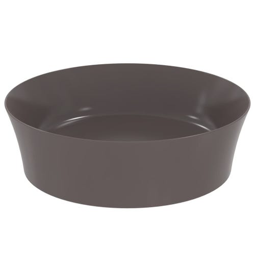 Immagine di Ideal Standard IPALYSS lavabo da appoggio 40 cm, senza troppopieno, con piletta, colore ardesia finitura opaco E1398V5