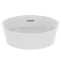 Immagine di Ideal Standard IPALYSS lavabo da appoggio 40 cm, con troppopieno, colore bianco seta finitura opaco E1413V1