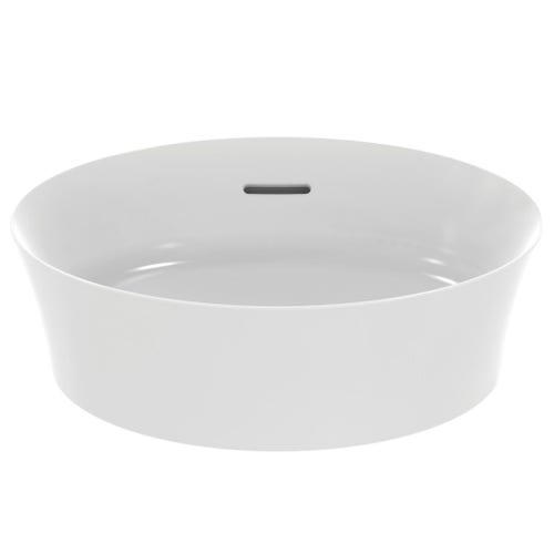 Immagine di Ideal Standard IPALYSS lavabo da appoggio 40 cm, con troppopieno, colore bianco seta finitura opaco E1413V1