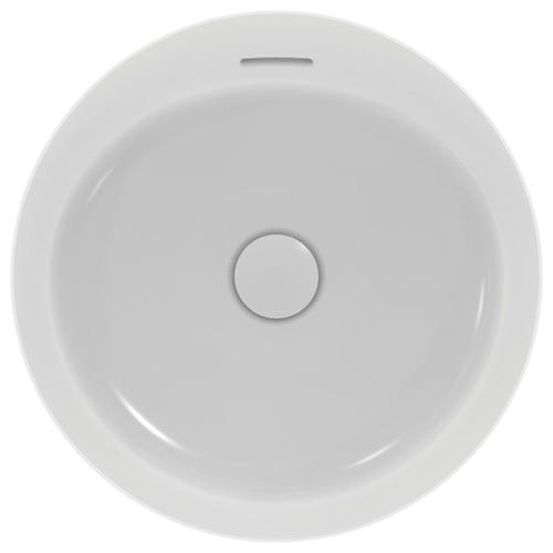 Immagine di Ideal Standard IPALYSS lavabo da appoggio 40 cm, con troppopieno, colore bianco seta finitura opaco E1413V1