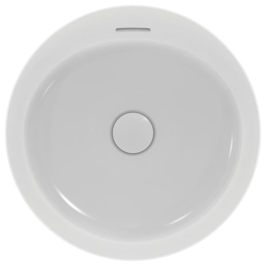 Immagine di Ideal Standard IPALYSS lavabo da appoggio 40 cm, con troppopieno, colore bianco seta finitura opaco E1413V1
