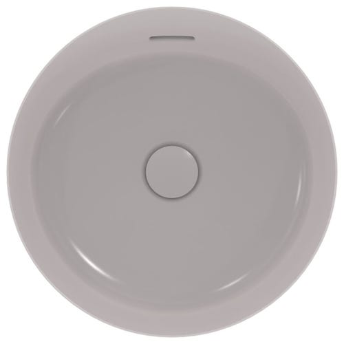 Immagine di Ideal Standard IPALYSS lavabo da appoggio 40 cm, con troppopieno, colore grigio cemento finitura opaco E1413V9