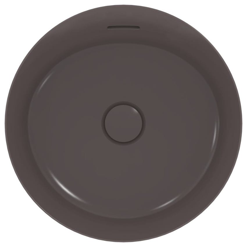 Immagine di Ideal Standard IPALYSS lavabo da appoggio 40 cm, con troppopieno, colore ardesia finitura opaco E1413V5