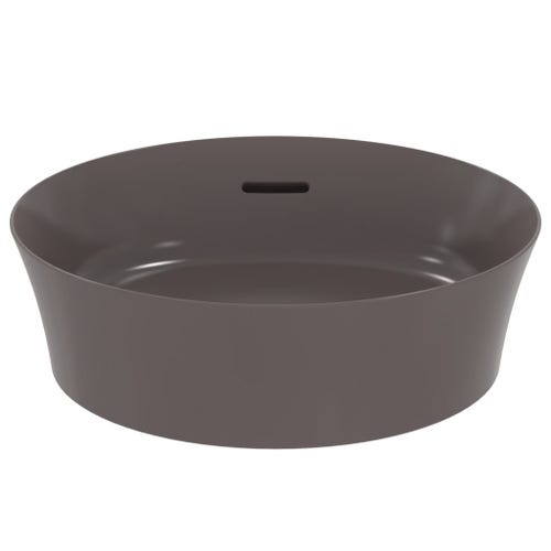 Immagine di Ideal Standard IPALYSS lavabo da appoggio 40 cm, con troppopieno, colore ardesia finitura opaco E1413V5