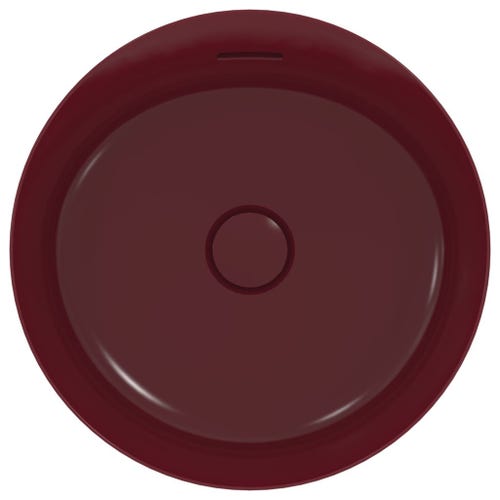 Immagine di Ideal Standard IPALYSS lavabo da appoggio 40 cm, con troppopieno, colore melograno finitura opaco E1413V6