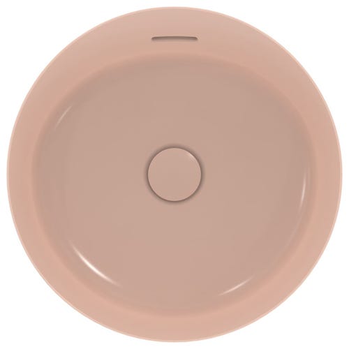 Immagine di Ideal Standard IPALYSS lavabo da appoggio 40 cm, con troppopieno, colore rosa pallido finitura opaco E1413V7