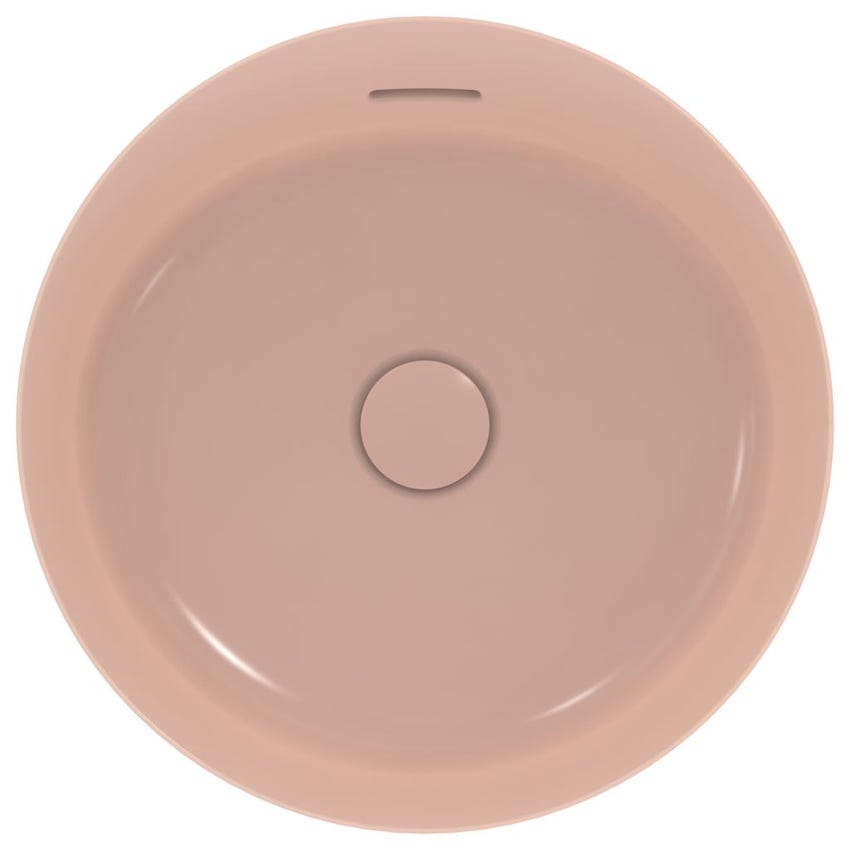 Immagine di Ideal Standard IPALYSS lavabo da appoggio 40 cm, con troppopieno, colore rosa pallido finitura opaco E1413V7