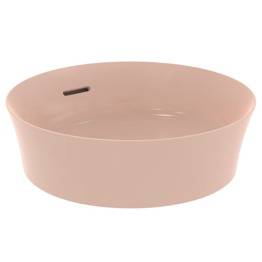 Immagine di Ideal Standard IPALYSS lavabo da appoggio 40 cm, con troppopieno, colore rosa pallido finitura opaco E1413V7