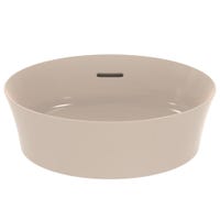 Immagine di Ideal Standard IPALYSS lavabo da appoggio 40 cm, con troppopieno, colore visone finitura opaco E1413V8