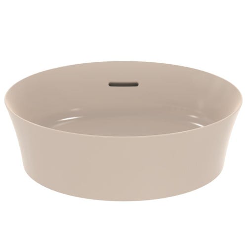 Immagine di Ideal Standard IPALYSS lavabo da appoggio 40 cm, con troppopieno, colore visone finitura opaco E1413V8