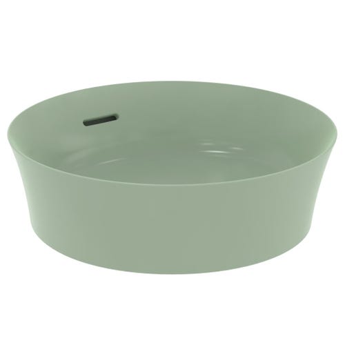 Immagine di Ideal Standard IPALYSS lavabo da appoggio 40 cm, con troppopieno, colore salvia finitura opaco E1413X9
