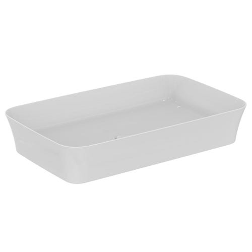 Immagine di Ideal Standard IPALYSS lavabo da appoggio 65 cm, senza troppopieno, senza piletta, colore bianco finitura lucido E188601