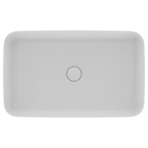 Immagine di Ideal Standard IPALYSS lavabo da appoggio 65 cm, senza troppopieno, senza piletta, colore bianco finitura lucido E188601