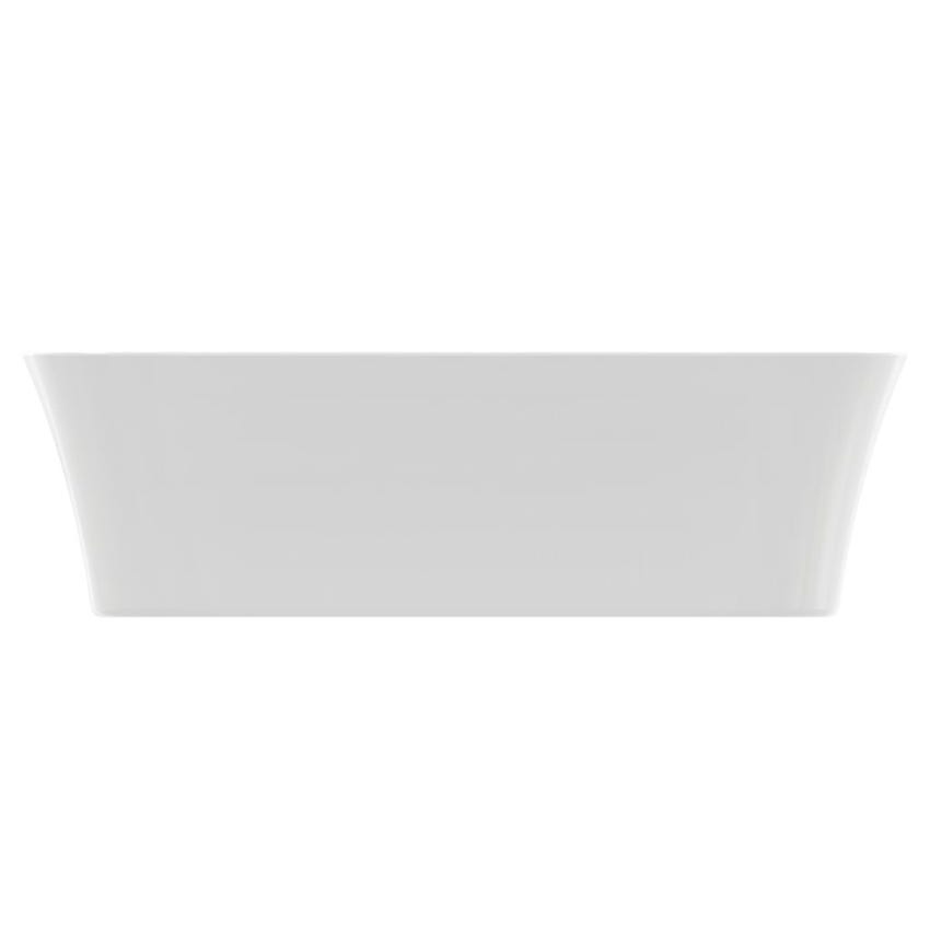 Immagine di Ideal Standard IPALYSS lavabo da appoggio 65 cm, senza troppopieno, con piletta, colore bianco seta finitura opaco E1886V1