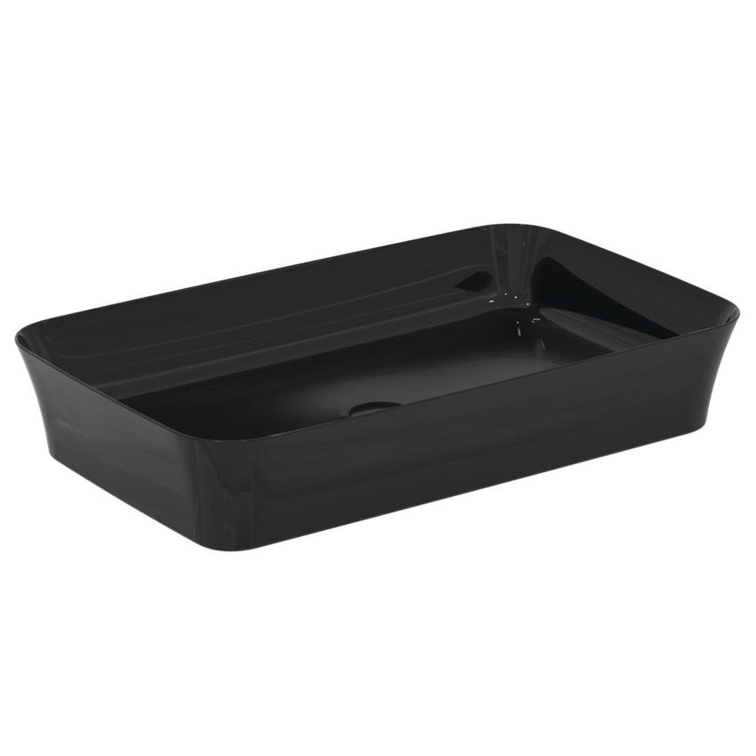 Immagine di Ideal Standard IPALYSS lavabo da appoggio 65 cm, senza troppopieno, con piletta, colore nero E1886V2