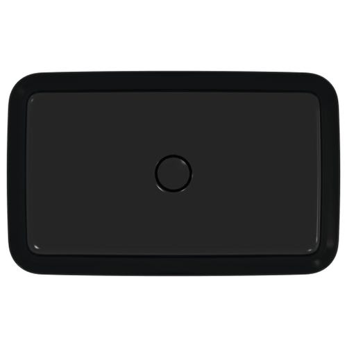 Immagine di Ideal Standard IPALYSS lavabo da appoggio 65 cm, senza troppopieno, con piletta, colore nero finitura opaco E1886V3