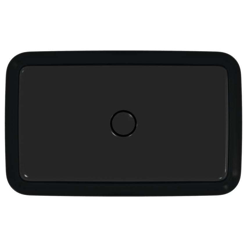 Immagine di Ideal Standard IPALYSS lavabo da appoggio 65 cm, senza troppopieno, con piletta, colore nero finitura opaco E1886V3