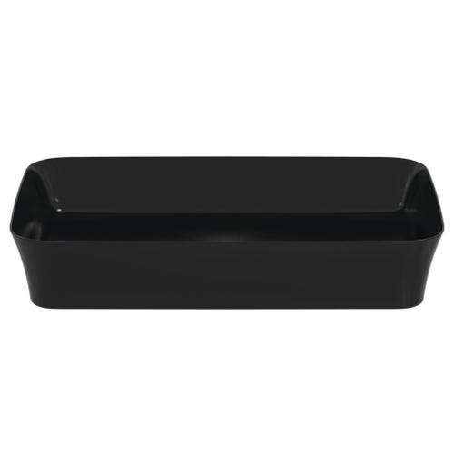 Immagine di Ideal Standard IPALYSS lavabo da appoggio 65 cm, senza troppopieno, con piletta, colore nero finitura opaco E1886V3