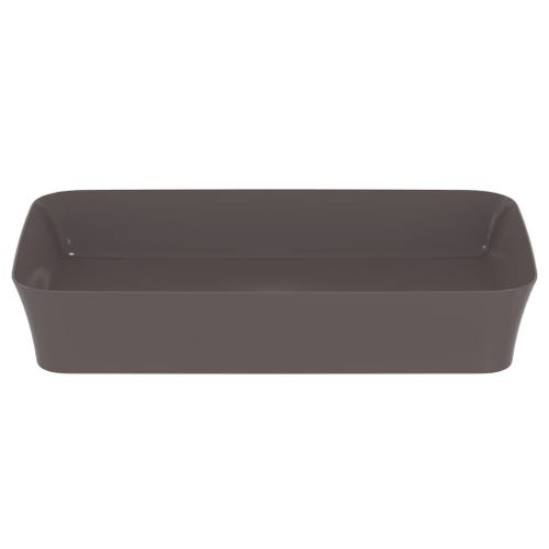 Immagine di Ideal Standard IPALYSS lavabo da appoggio 65 cm, senza troppopieno, con piletta, colore ardesia finitura opaco E1886V5