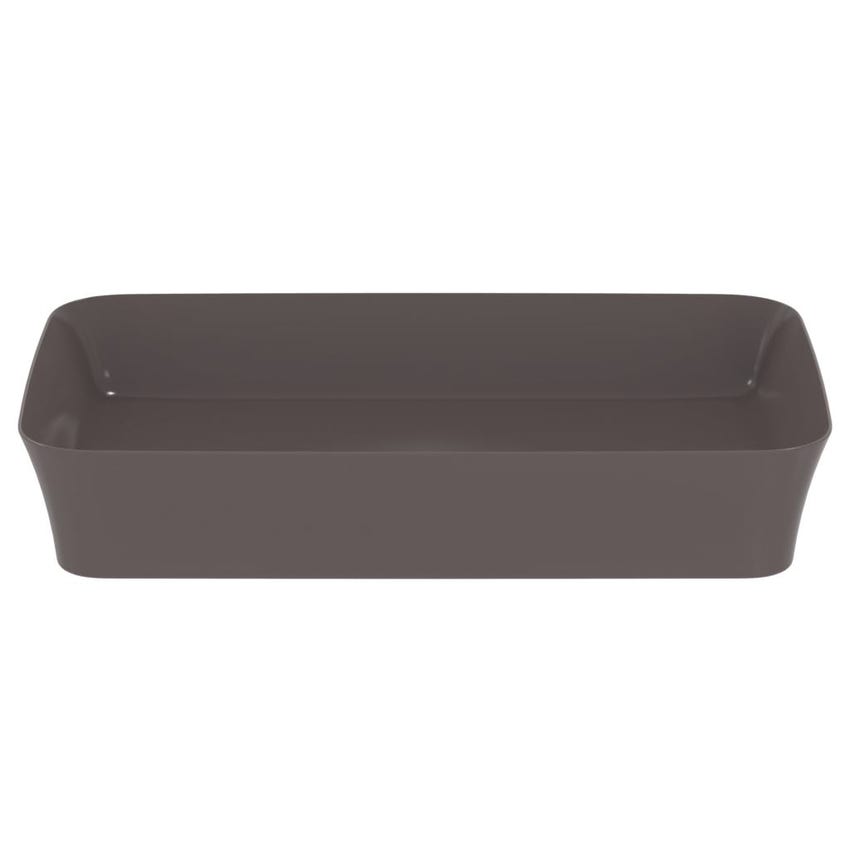 Immagine di Ideal Standard IPALYSS lavabo da appoggio 65 cm, senza troppopieno, con piletta, colore ardesia finitura opaco E1886V5