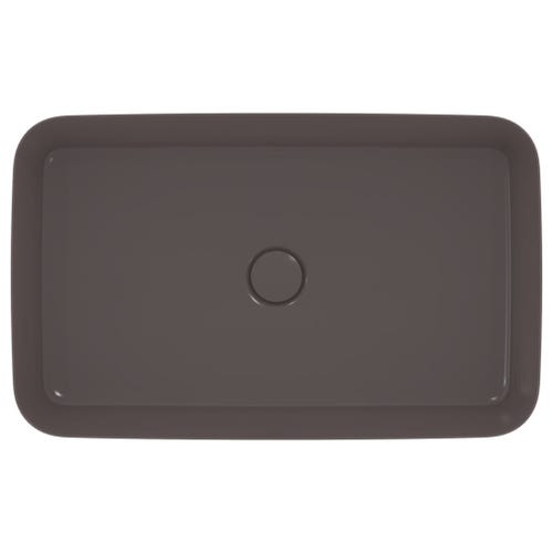 Immagine di Ideal Standard IPALYSS lavabo da appoggio 65 cm, senza troppopieno, con piletta, colore ardesia finitura opaco E1886V5