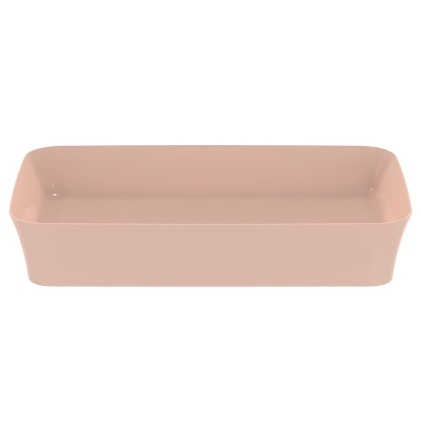 Immagine di Ideal Standard IPALYSS lavabo da appoggio 65 cm, senza troppopieno, con piletta, colore rosa pallido finitura opaco E1886V7