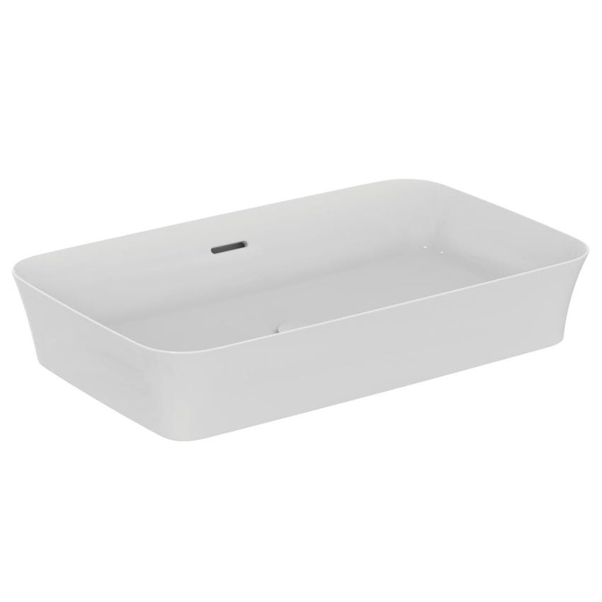 Immagine di Ideal Standard IPALYSS lavabo da appoggio 65 cm, con troppopieno, colore bianco finitura lucido E188701