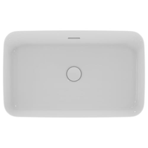 Immagine di Ideal Standard IPALYSS lavabo da appoggio 65 cm, con troppopieno, colore bianco finitura lucido E188701