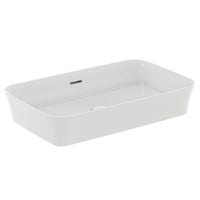 Immagine di Ideal Standard IPALYSS lavabo da appoggio 65 cm, con troppopieno, colore bianco seta finitura opaco E1887V1