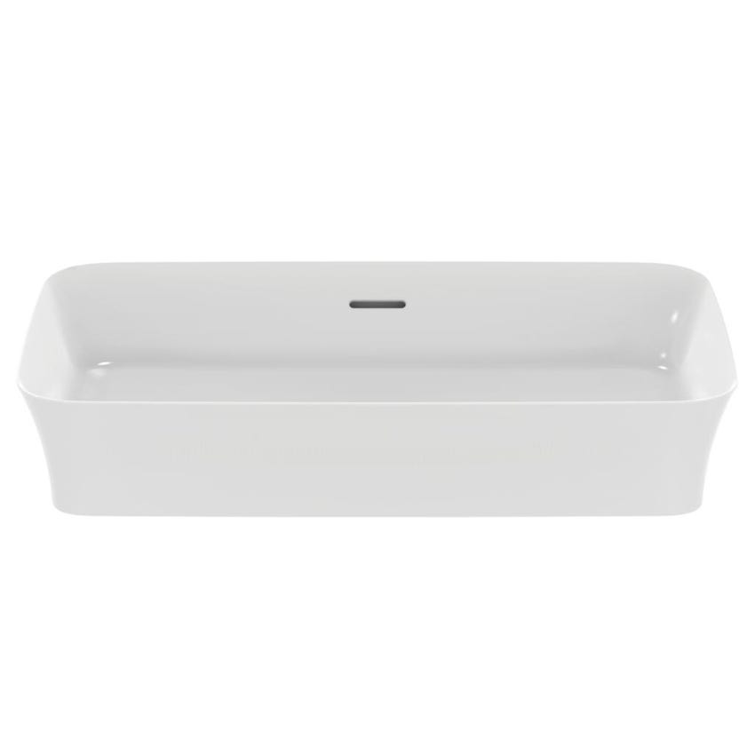 Immagine di Ideal Standard IPALYSS lavabo da appoggio 65 cm, con troppopieno, colore bianco seta finitura opaco E1887V1