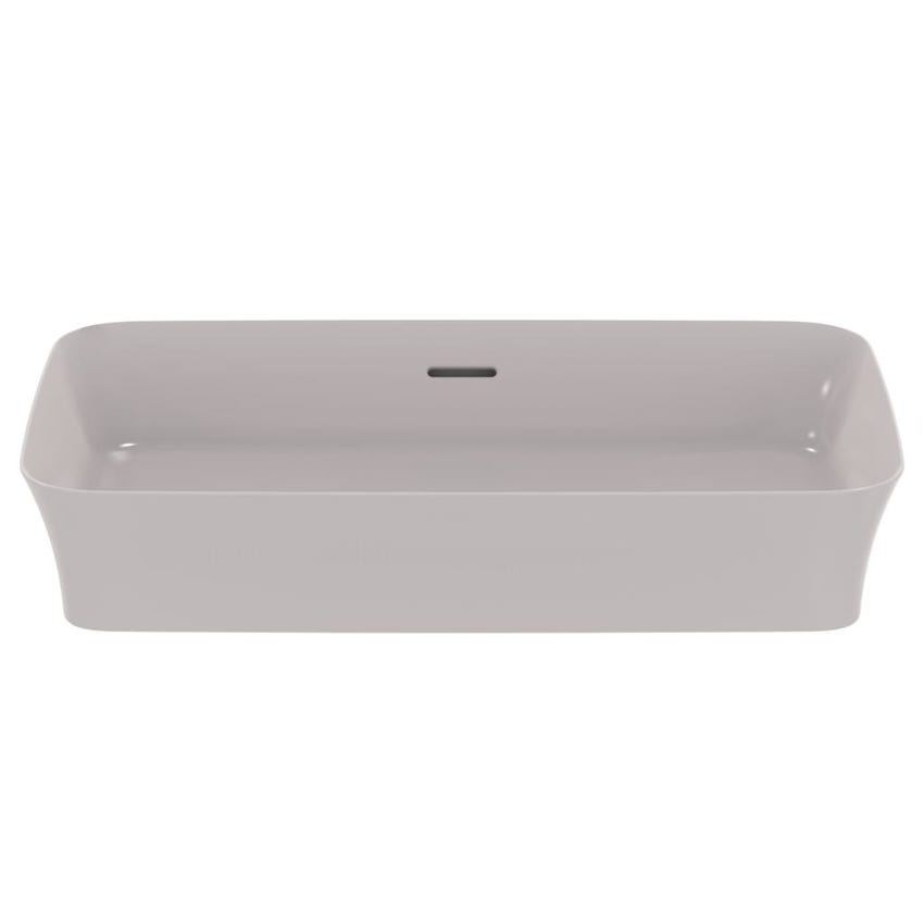 Immagine di Ideal Standard IPALYSS lavabo da appoggio 65 cm, con troppopieno, colore grigio cemento finitura opaco E1887V9
