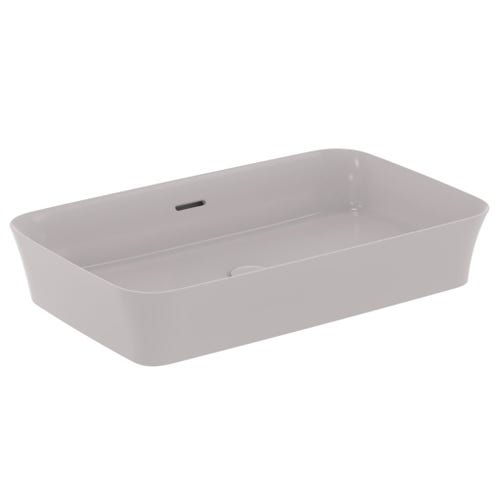 Immagine di Ideal Standard IPALYSS lavabo da appoggio 65 cm, con troppopieno, colore grigio cemento finitura opaco E1887V9