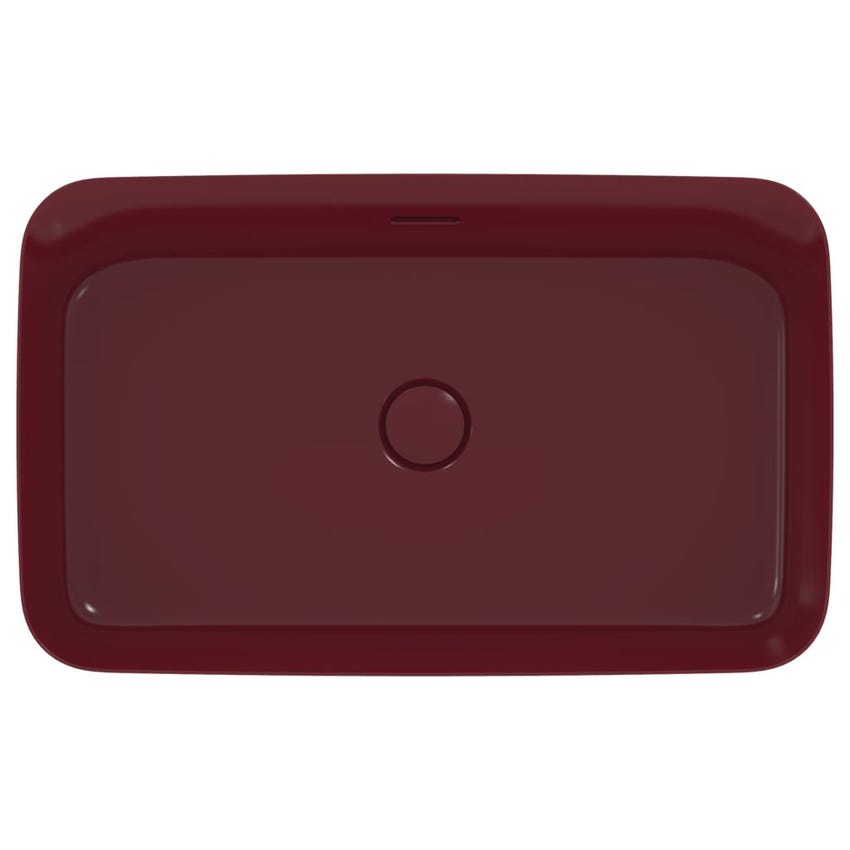 Immagine di Ideal Standard IPALYSS lavabo da appoggio 65 cm, con troppopieno, colore melograno finitura opaco E1887V6