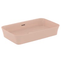 Immagine di Ideal Standard IPALYSS lavabo da appoggio 65 cm, con troppopieno, colore rosa pallido finitura opaco E1887V7