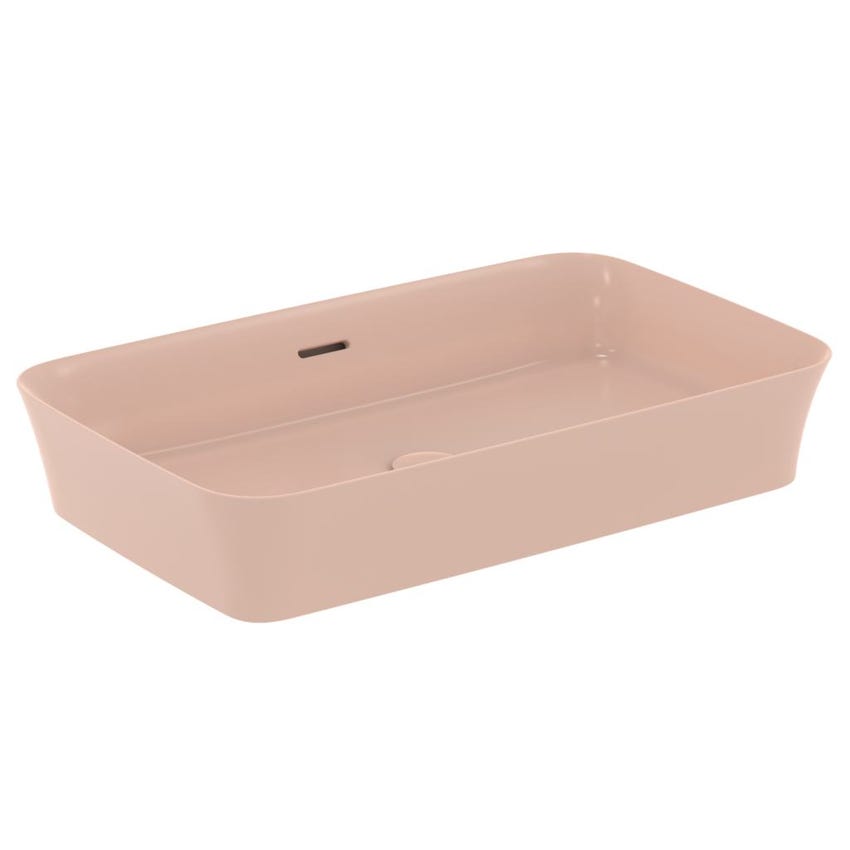 Immagine di Ideal Standard IPALYSS lavabo da appoggio 65 cm, con troppopieno, colore rosa pallido finitura opaco E1887V7