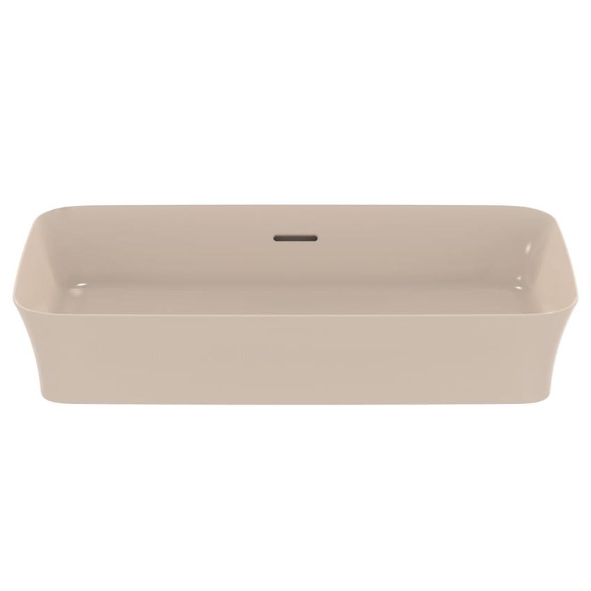 Immagine di Ideal Standard IPALYSS lavabo da appoggio 65 cm, con troppopieno, colore visone finitura opaco E1887V8
