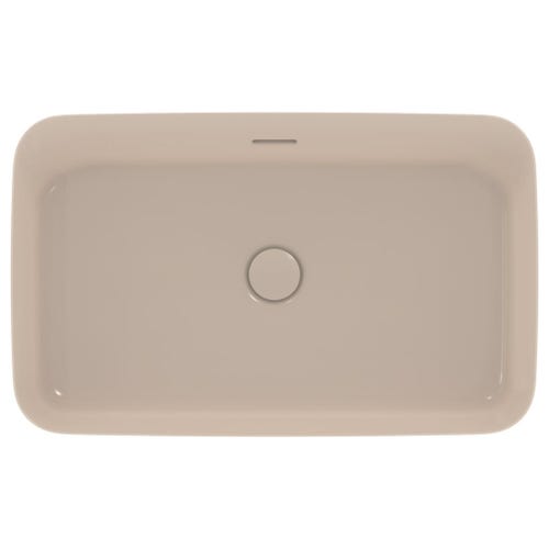 Immagine di Ideal Standard IPALYSS lavabo da appoggio 65 cm, con troppopieno, colore visone finitura opaco E1887V8