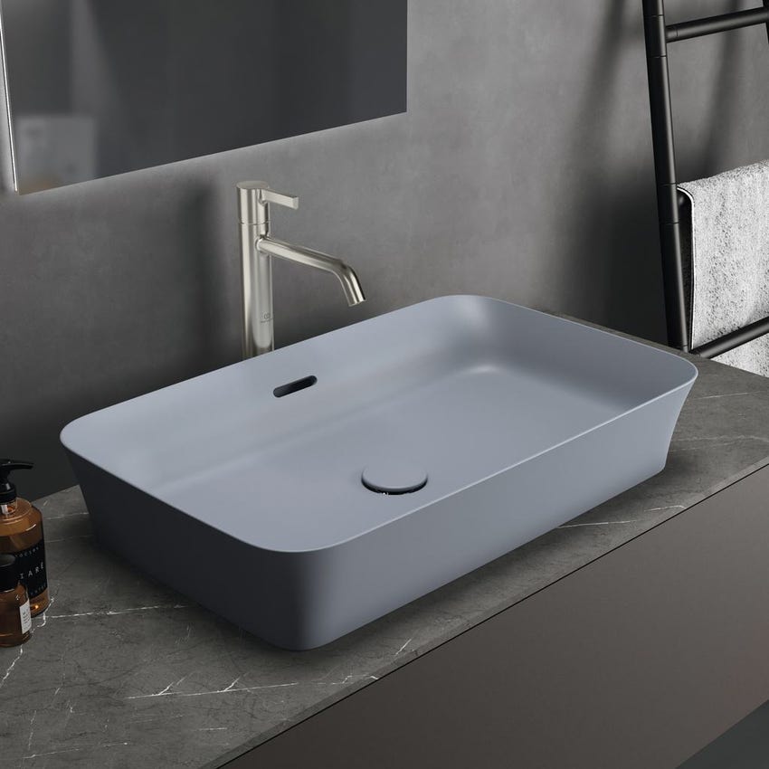 Immagine di Ideal Standard IPALYSS lavabo da appoggio 65 cm, con troppopieno, colore polvere finitura opaco E1887X8