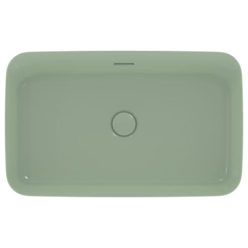 Immagine di Ideal Standard IPALYSS lavabo da appoggio 65 cm, con troppopieno, colore salvia finitura opaco E1887X9