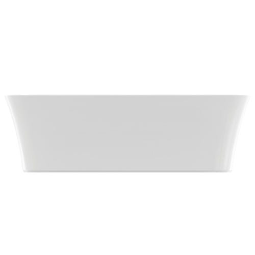 Immagine di Ideal Standard IPALYSS lavabo da appoggio 55 cm, senza troppopieno, con piletta, colore bianco seta finitura opaco E2076V1