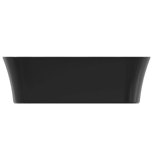Immagine di Ideal Standard IPALYSS lavabo da appoggio 55 cm, senza troppopieno, con piletta, colore nero finitura opaco E2076V3