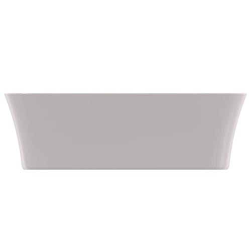 Immagine di Ideal Standard IPALYSS lavabo da appoggio 55 cm, senza troppopieno, con piletta, colore grigio cemento finitura opaco E2076V9