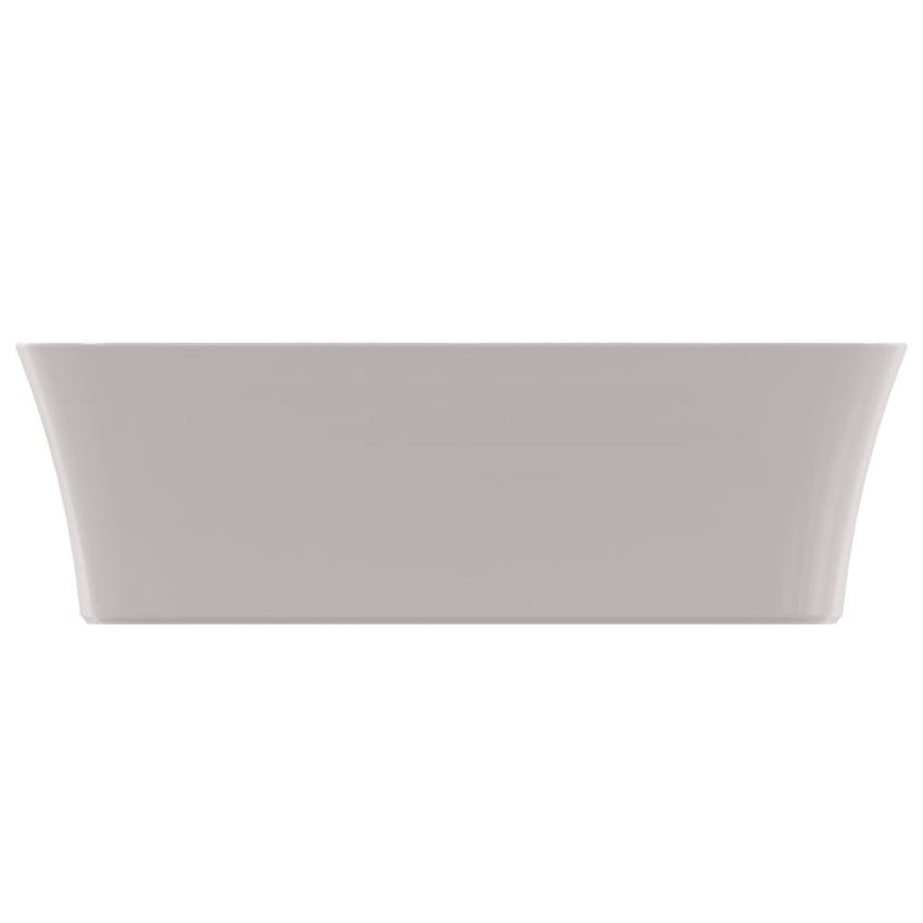 Immagine di Ideal Standard IPALYSS lavabo da appoggio 55 cm, senza troppopieno, con piletta, colore grigio cemento finitura opaco E2076V9